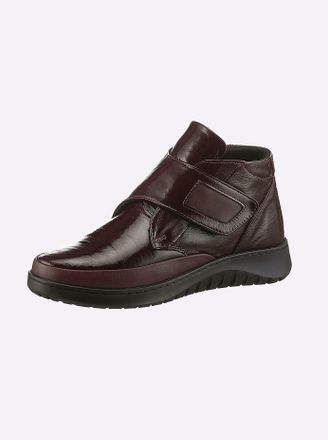 Casual Looks Stiefelette CASUAL LOOKS, Damen, Gr. 36, rot (burgund), Lackleder, Schuhe Stiefelette