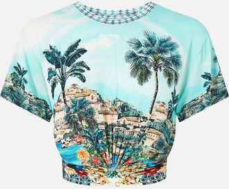 Camilla Jersey T-Shirt With Hardware in Balearic Beb&eacute; at Nordstrom, Size Xx-Small Au