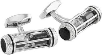 Tateossian Sand Timer Cuff Links in Black at Nordstrom