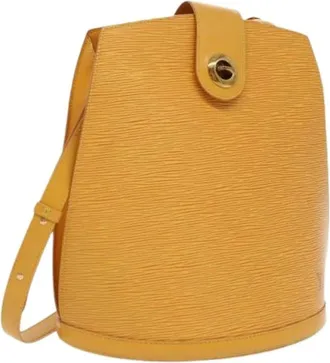 Louis Vuitton Pre-owned Bucket Bags, female, Yellow, Size: ONE SIZE Pre-owned Cluny shoulder bag