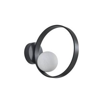 Lucande L&aacute;mpara De Pared Led luneo En Negro Metal - Lucande