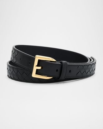 Bottega Veneta Intrecciato Piccolo Leather Belt