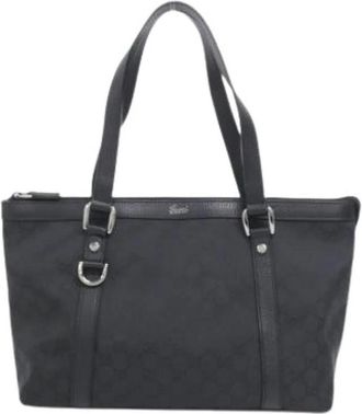 Gucci Pre-owned Tote Bags, female, Black, Size: ONE SIZE Pre-owned Vintage Tote Bag