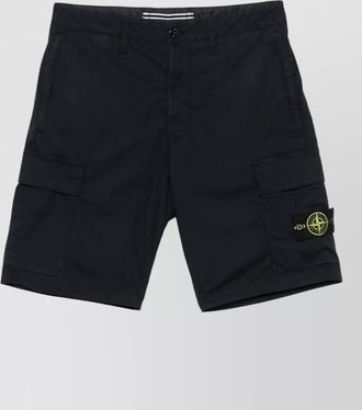 Stone Island cotton regular-fit cargo bermuda shorts