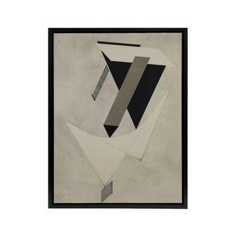 Artery8 Lazar El Lissitzky Kestnermappe Proun Framed Canvas Wall Art Print in Grey | Size: W24 x H32