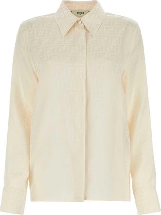 Fendi Ivory Silk Shirt