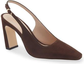 Stuart Weitzman Stassi Slingback Pump in Walnut at Nordstrom, Size 10.5