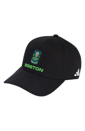 adidas FIFA World Cup 2026 Boston Adjustable Twill Ball Cap in Black/White at Nordstrom