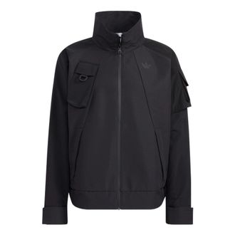 adidas originals Im Jacket Solid Color Multiple Pockets Athleisure Casual Sports Stand Collar Black HE6606