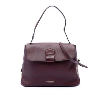 Burberry Pre-owned Burberry Medium House Check Trimmed Leather Camberley Satchel Ladies DDPIN90LVT85XCSA
