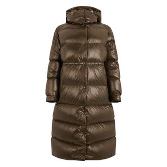 Moncler Piumino con cappuccio - - Coats - Donna - Marrone - M