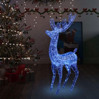 vidaXL Reno Navide&ntilde;o Acr&iacute;lico Xxl 250 Leds Azules 180 Cm Vidaxl