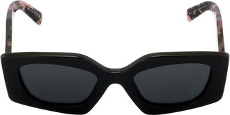 Prada Dark Grey Irregular Ladies Sunglasses PR 15YS 1AB5S0 51