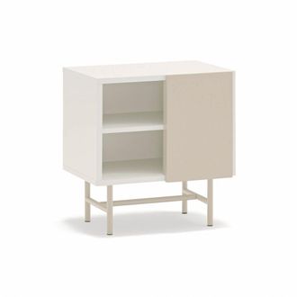 Teulat Mesita de noche crema y arena