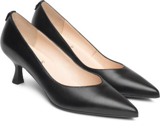 Nero Giardini Pointed Toe Kitten Heel Pump in Black at Nordstrom, Size 10Us