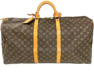 Louis Vuitton Brown Monogram Canvas Boston Bag (Pre-Owned)