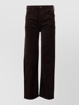 Citizens Of Humanity velvet high-rise straight-leg jeans