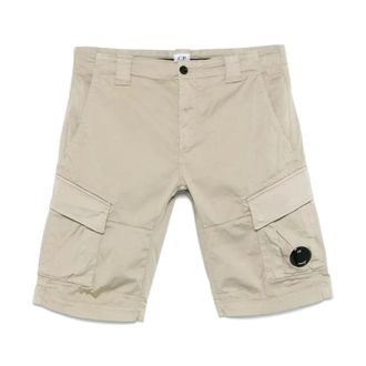 C.P. Company Casual Shorts, male, Beige, Size: 3XL Cargo Bermuda Shorts for Men