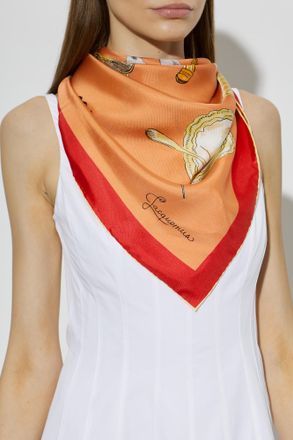 Jacquemus Silk Scarf, Unisex, Orange