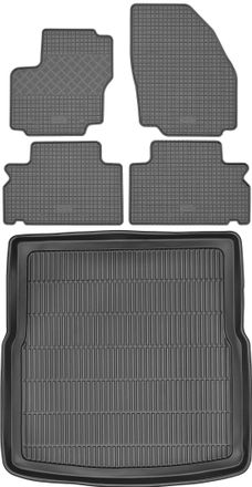 OEM Juego De Alfombrillas De Goma Para Coche Y Maletero Para Ford S-max I Van (2007-2015)