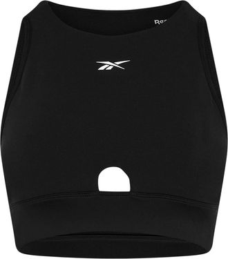 Reebok Skinny sporttop met ronde hals voor dames (Zwart)
