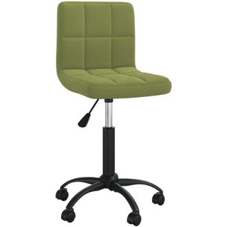 vidaXL Silla De Oficina Giratoria De Terciopelo Verde Claro Vidaxl
