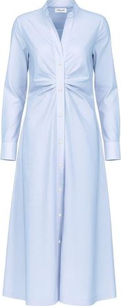 C&acirc;llas Milano GENNY Long Sleeve Shirt Dress Pink in Pale Blue at Nordstrom, Size 10