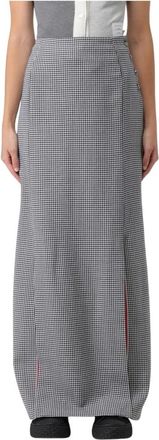 Thom Browne Dames, Rokken, Grijs, Maat: S