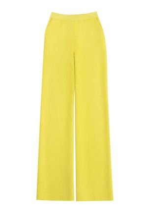 Saiid Kobeisy Lime Green Straight-Fit Pants