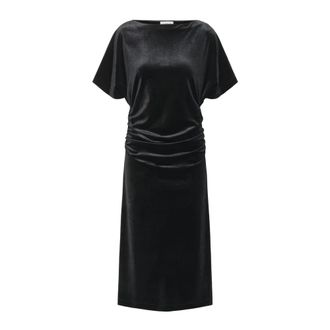 Soaked In Luxury Midi Jurken - Dames - Casual kleedjes - Zwart - S - Kleedjes