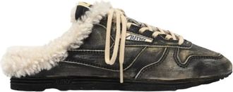 Autry Schoenen, Dames, Zwart, 41 EU, Katoen, Windspin Mule Super Vintage