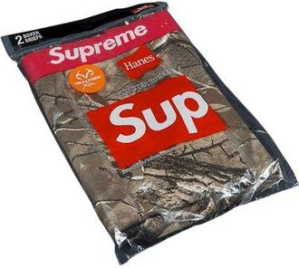 SUPREME x Hanes Boxer Briefs Realtree FW17A47