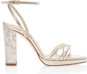 Freya Rose Bianca Strappy Gold Sandal in Champagne at Nordstrom, Size 37