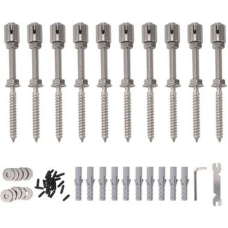 OEM Enrejado De Pared De Acero Inoxidable: Kit Robusto Y Multifuncional Para Plantas Trepadoras, Ideal Para Patios Y Balcones