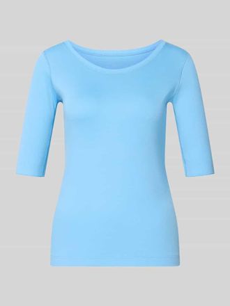 Marc Cain T-Shirt mit Rundhalsausschnitt und 1/2-Arm in Sky, Gr&ouml;&szlig;e 34