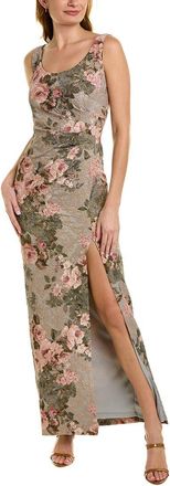 Adrianna Papell Slim Column Maxi Dress