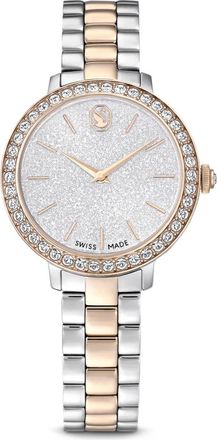 Swarovski Moderne Zilveren Horloge voor Stijlvolle Dragers - Dames - Horloges - Grijs - ONE Size - Accessoires