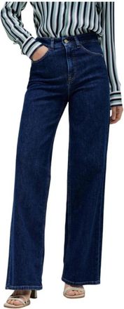 Salsa Faith Wide Jeans - Dames - Loose Fit Jeans - Blauw - W27 L32 - Denim - Jeans