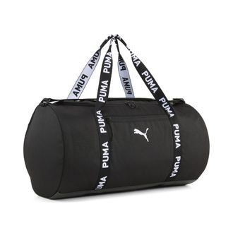 Puma Sporttasche PUMA AT ESS BARREL BAG, Damen, puma schwarz, unifarben, Taschen Sporttasche, f&uuml;r Erwachsene, mit Zwei-Wege-Reissverschluss