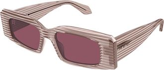 Alaia Stijlvolle Zwarte Jurk - unisex - Zonnebrillen - Bruin - 53 MM - Accessoires