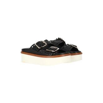 Tod's Ladies Black Sandals, Brand Size 37.5 ( US Size 7.5 )