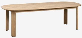 Sklum Mesa De Jard&iacute;n Ovalada 240x100 Cm En Madera De Acacia Uleno Sklum