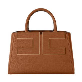 Elisabetta Franchi Dames, Tassen, Bruin, Maat: ONE Size Leer