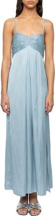 Zadig&Voltaire Rippie Satin Dress in Sky at Nordstrom, Size Medium