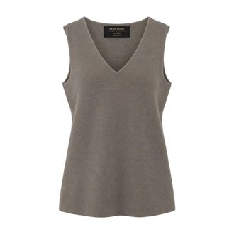 Gran Sasso Jersey de pico - Knitwear - Mujer - Gris - 2XL