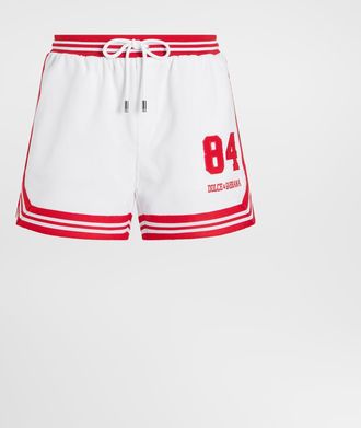 Dolce & Gabbana Bermuda Shorts With Patch - Man Pants And Shorts White 44