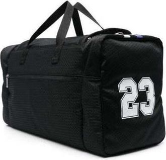 Off-white Outdoor Weekender Baseball Logo Duffle Bag Black >