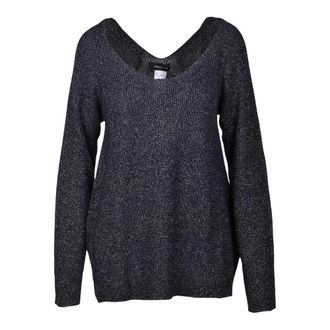 Fabiana Filippi V-neck Knitwear, female, Black, Size: M knitwear