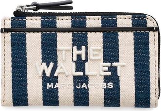 Marc Jacobs The Top Zip Multi Stripe Wallet in Blue Sea Multi at Nordstrom
