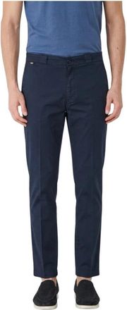 Mason's Madison M74 - Heren - Chinos - Blauw - XL - Katoen - Broeken